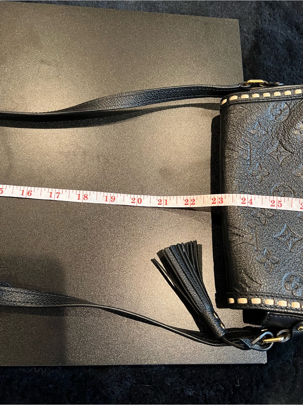 Louis Vuitton Black Empreinte Leather Monogram Junot Crossbody Purse - Picture 15 of 15